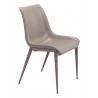 Zuo Modern Magnus Dining Chair in Brown and Walnut - Angled