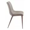 Zuo Modern Magnus Dining Chair in Brown and Walnut - Side - Zuo Modern Magnus Dining Chair in Brown and Walnut - Side