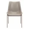 Zuo Modern Magnus Dining Chair in Brown and Walnut - Front - Zuo Modern Magnus Dining Chair in Brown and Walnut - Front