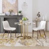 Zuo Modern Magnus Dining Chair in White and Walnut - Lifestyle