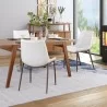 Zuo Modern Magnus Dining Chair in White and Walnut - Lifestyle 3 - Zuo Modern Magnus Dining Chair in White and Walnut - Lifestyle 3