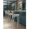 Zuo Modern Magnus Barstool in Brown and Silver - Lifestyle - Zuo Modern Magnus Barstool in Brown and Silver - Lifestyle