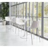 Zuo Modern Magnus Barstool in White and Silver - Lifestyle