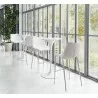 Zuo Modern Magnus Barstool in White and Silver - Lifestyle - Zuo Modern Magnus Barstool in White and Silver - Lifestyle