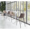 Zuo Modern Magnus Barstool in Brown and Walnut - Lifestyle