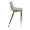 Zuo Modern Magnus Barstool in Brown and Walnut - Side - Zuo Modern Magnus Barstool in Brown and Walnut - Side