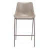 Zuo Modern Magnus Barstool in Brown and Walnut - Front