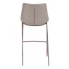 Zuo Modern Magnus Barstool in Brown and Walnut - Back View