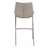 Zuo Modern Magnus Barstool in Brown and Walnut - Back View - Zuo Modern Magnus Barstool in Brown and Walnut - Back View