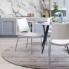Zuo Modern Ace Dining Chair in White and Silver - Lifestyle 2 - Zuo Modern Ace Dining Chair in White and Silver - Lifestyle 2