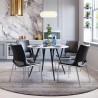 Zuo Modern Ace Dining Chair in Black and Silver - Lifestyle 3