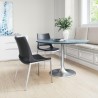 Zuo Modern Ace Dining Chair in Black and Silver - Lifestyle 2