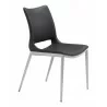 Zuo Modern Ace Dining Chair in Black and Silver -  Angled - Zuo Modern Ace Dining Chair in Black and Silver -  Angled