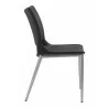 Zuo Modern Ace Dining Chair in Black and Silver -  Side - Zuo Modern Ace Dining Chair in Black and Silver -  Side