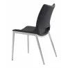 Zuo Modern Ace Dining Chair in Black and Silver - Back Angled - Zuo Modern Ace Dining Chair in Black and Silver - Back Angled