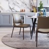 Zuo Modern Ace Dining Chair in Brown and Walnut - Lifestyle 