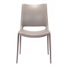 Zuo Modern Ace Dining Chair in Brown and Walnut - Front