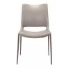 Zuo Modern Ace Dining Chair in Brown and Walnut - Front - Zuo Modern Ace Dining Chair in Brown and Walnut - Front