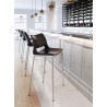 Zuo Modern Ace Barstool in Black and Silver - Lifestyle