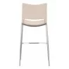 Zuo Modern Ace Barstool in Light Pink and Silver - Back View - Zuo Modern Ace Barstool in Light Pink and Silver - Back View