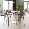 Zuo Modern Ace Barstool in Brown and Walnut - Lifestyle 2