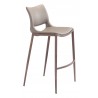 Zuo Modern Ace Barstool in Brown and Walnut - Angled