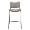 Zuo Modern Ace Barstool in Brown and Walnut - Front View