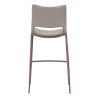 Zuo Modern Ace Barstool in Brown and Walnut - Back View