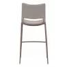 Zuo Modern Ace Barstool in Brown and Walnut - Back View - Zuo Modern Ace Barstool in Brown and Walnut - Back View