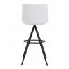 Zuo Modern Aki Barstool in White and Black - Back