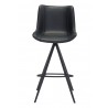Zuo Modern Aki Barstool in Black - Front