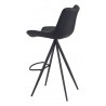 Zuo Modern Aki Barstool in Black - Back Angled