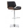 Sunpan Kinley Adjustable Stool in Onyx - Angled