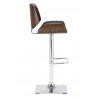 Sunpan Kinley Adjustable Stool in Onyx - Side