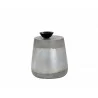 Aries Side Table - Silver - Front with Decor - Aries Side Table - Silver - Front with Decor