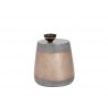 Aries Side Table - Gold - Front with Decor