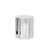 Sunpan Dahlia Side Table - Stainless Steel - Front Side Angle - Sunpan Dahlia Side Table - Stainless Steel - Front Side Angle
