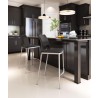 Zuo Modern Ace Counter Stool in Black and Silver - Lifestyle