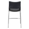 Zuo Modern Ace Counter Stool in Black and Silver - Back View - Zuo Modern Ace Counter Stool in Black and Silver - Back View
