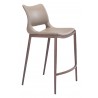 Zuo Modern Ace Counter Stool in Brown and Walnut - Angled