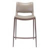 Zuo Modern Ace Counter Stool in Brown and Walnut - Front