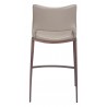 Zuo Modern Ace Counter Stool in Brown and Walnut - Back View