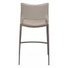 Zuo Modern Ace Counter Stool in Brown and Walnut - Back View - Zuo Modern Ace Counter Stool in Brown and Walnut - Back View