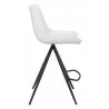 Zuo Modern Aki Counter Stool in White and Black - Side - Zuo Modern Aki Counter Stool in White and Black - Side