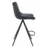 Zuo Modern Aki Counter Stool in Black - Side View - Zuo Modern Aki Counter Stool in Black - Side View