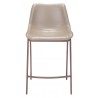 Zuo Modern Magnus Counter Stool in Brown and Walnut - Front