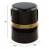 Zuo Modern Density Side Table Black and Gold - With Dimension