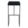 Zuo Modern Element Barstool in Black - Front - Zuo Modern Element Barstool in Black - Front