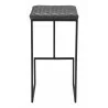 Zuo Modern Element Barstool in Gray - Back View - Zuo Modern Element Barstool in Gray - Back View