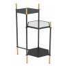 Zuo Modern William Side Table Black and Gold - Front Angled